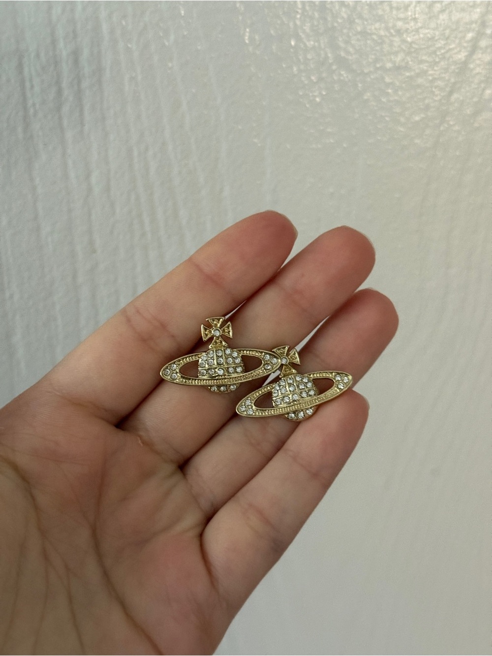 Vivienne Westwood Crystal Orb Pendant Earrings